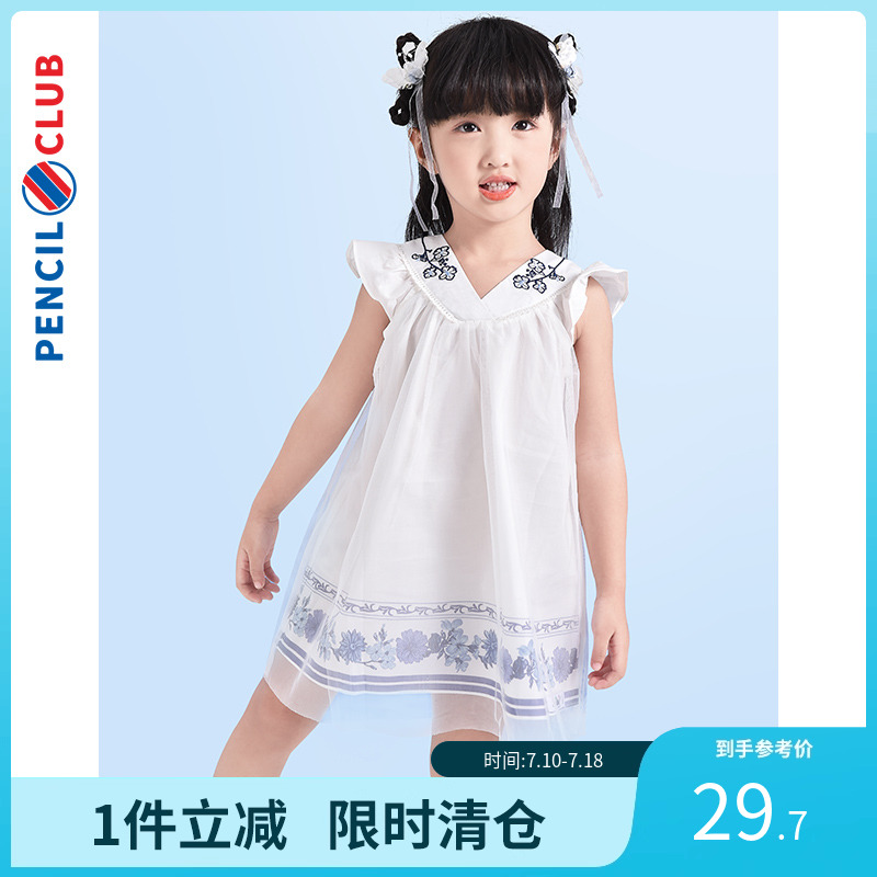 童装连衣裙铅笔俱乐部国潮风女