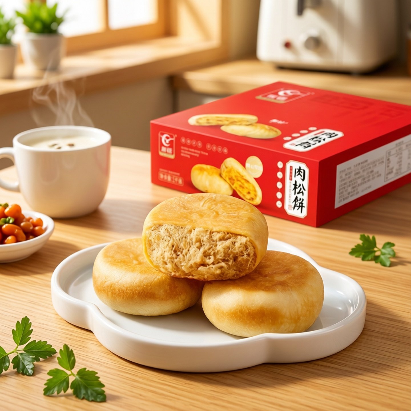 友臣官方旗舰店肉松饼1kg休闲零食营养小吃点心学生整箱早餐面包