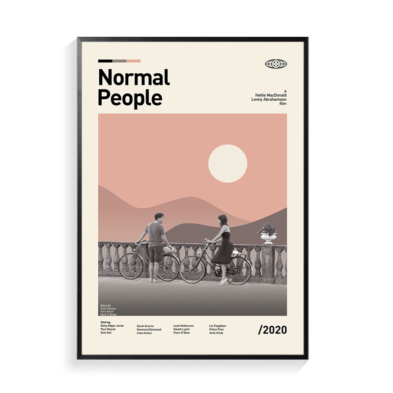 普通人正常人海报装饰画客厅沙发墙画爱情美剧Normal People挂画