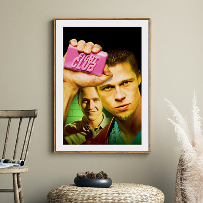 搏击俱乐部电影海报装饰画