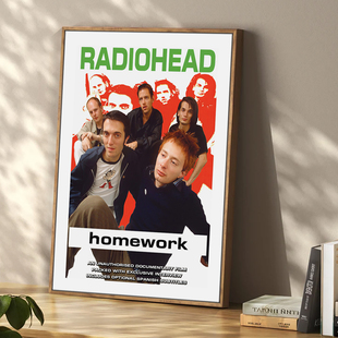 电台司令装饰画客厅卧室背景壁画RADIOHEAD摇滚乐队周边海报挂画