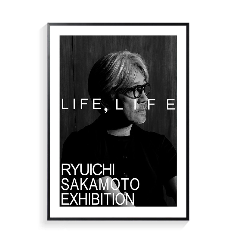 坂本龙一装饰画客厅沙发背景墙教室壁画日本钢琴家音乐家海报挂画