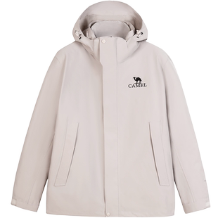 [雨神]骆驼鹅绒内胆冲锋衣男女款三合一羽绒服外套2025秋冬登山服