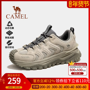 骆驼男鞋2025秋季新款户外登山鞋耐磨徒步鞋厚底运动时尚休闲鞋女