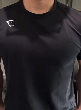 六色入 GYMSHARK ESSENTIAL基础百搭运动宽松OS健身肌肉鲨短袖T恤