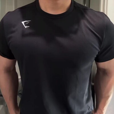 六色GYMSHARK肌肉鲨运动宽松T恤