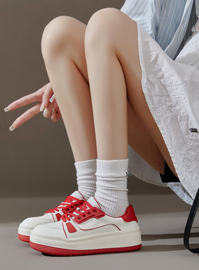 一吻定情国际女鞋春夏新款牛皮鞋韩国美腿平底舒适轻便透气德训鞋