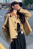 现货买家秀工装风衣短款女秋季英伦风2C098-2205-P130K188，女装风衣，2C098