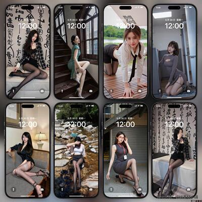 甜辣美少女黑丝56张景深手机壁纸图片 iPhone17/16 Pro Max IOS26
