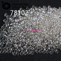 Чехия 3мм 78102 серебро наполненная коробка 10г