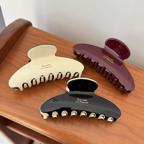 2025春夏新款加厚醋酸发夹女高端高马尾发抓夹高级感气质鲨鱼夹