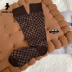棋盘格无线头手工缝制小腿袜潮袜 秋冬新款 HENNY RUE