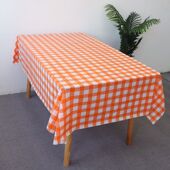 一次性桌布批发长方形ins风防水装 饰防油137 274格子餐布
