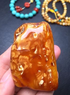 老花蜡蜜蜡全皮平安牌飘花平安牌