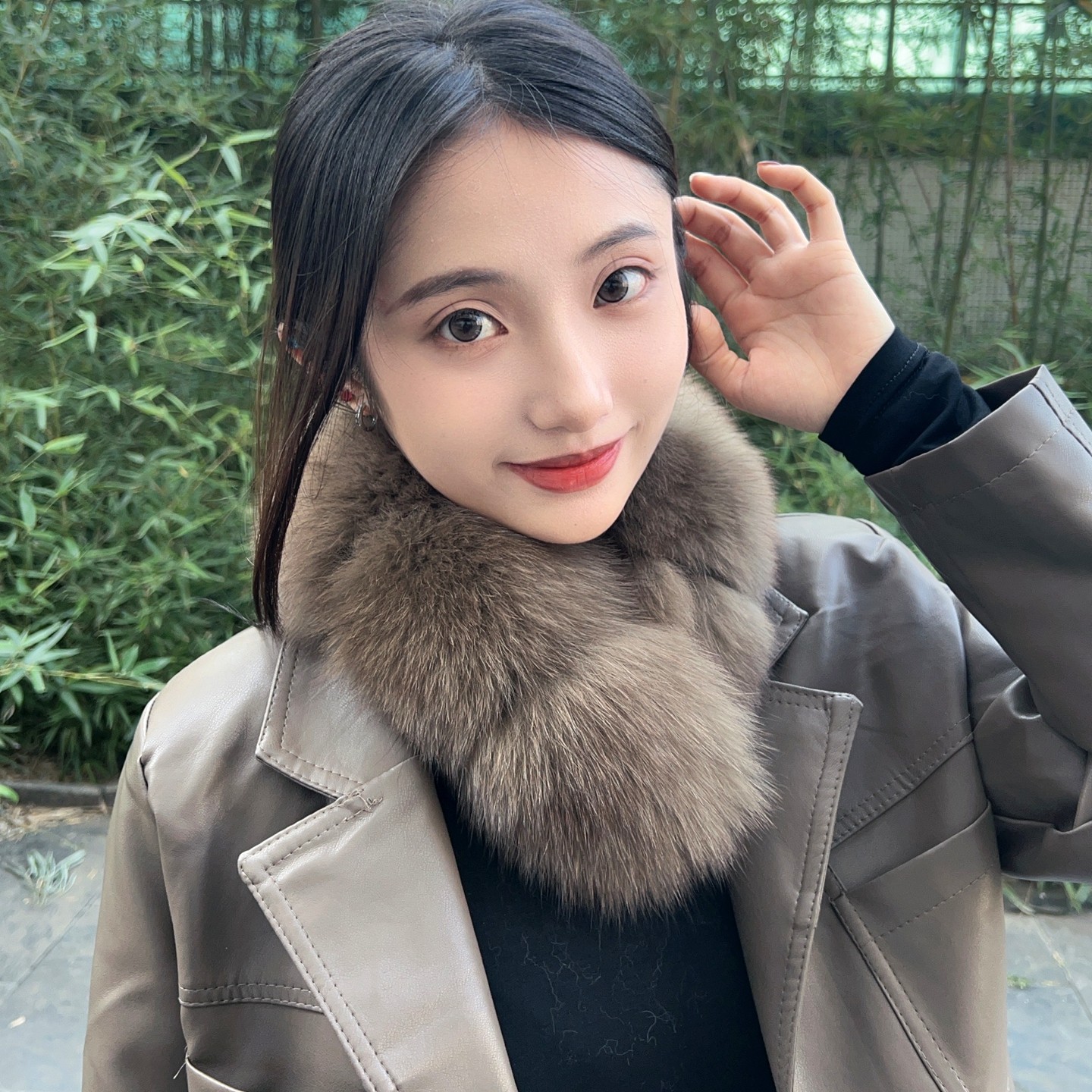 双面竹节款撞色狐狸毛围脖围巾女冬季保暖真毛皮草毛毛围脖,服饰配件/皮带/帽子/围巾,围巾/丝巾/披肩,淘宝优惠券,粉丝福利购,淘宝优惠卷