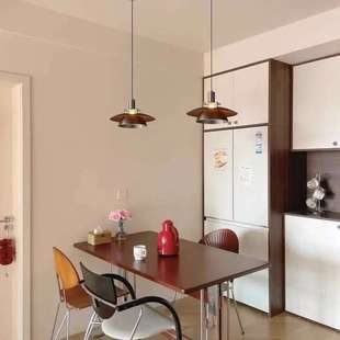 美式中古餐厅吊灯可移位升降轨道灯创意高级感包豪斯设计师吧台灯