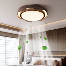 励昌意式极简客厅吸顶灯现代简约大气餐厅卧室无叶风扇灯中山灯具