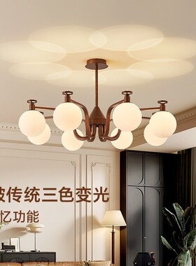 法式复古吊灯美式vintage中古魔豆灯设计师新款卧室餐厅客厅主灯