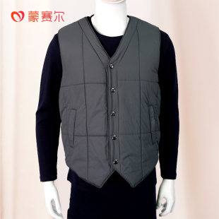 新款 外穿冬季 防寒内衣秋衣 羊毛保暖马甲863薄款 蒙赛尔男士