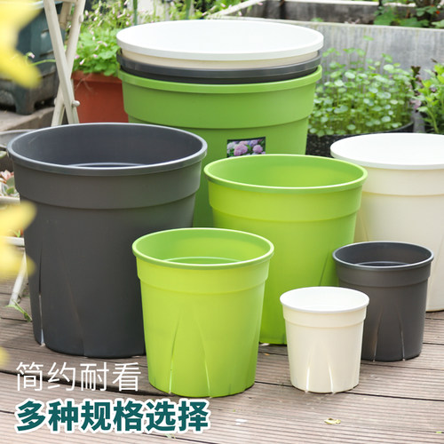 塑料日系加厚大号控根青山盆