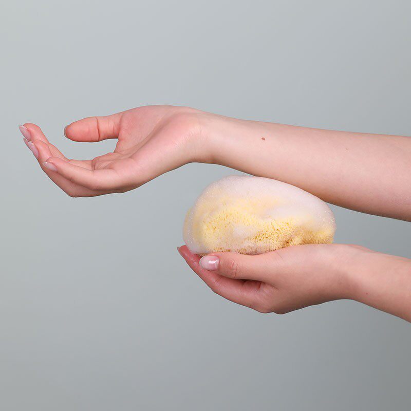 德国进口天然沐浴海绵宝宝儿童成人深层清洁搓澡神器海藻棉沐浴球