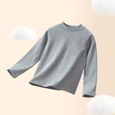 儿童纯棉圆领秋衣秋冬季