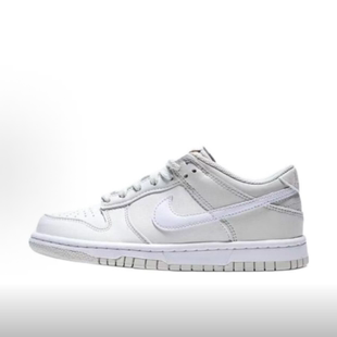 现货NikeDunk 百搭舒适GS 低帮休闲板鞋 白灰色女鞋IU7766-016