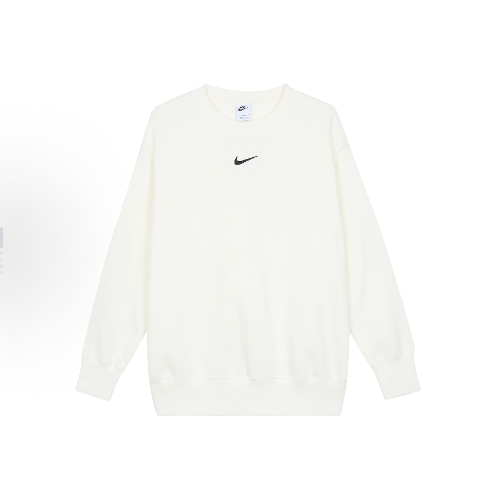 Nike纯色圆领套头长袖卫衣女
