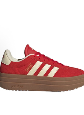 adidas VL Court Bold 舒适百搭 板鞋 女款 红色KJ6852