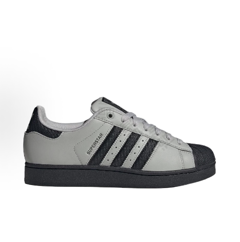 adidas originals Superstar 2 经典贝壳头 板鞋  灰黑JQ3183