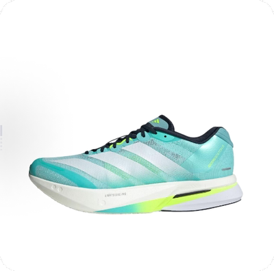 adidas Adizero Boston 13 百搭舒适透气 低帮跑步鞋 绿色JS4945