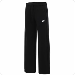 FB2728 现货Nike 女款 中腰宽松阔腿系绳休闲裤 010 Sportswear