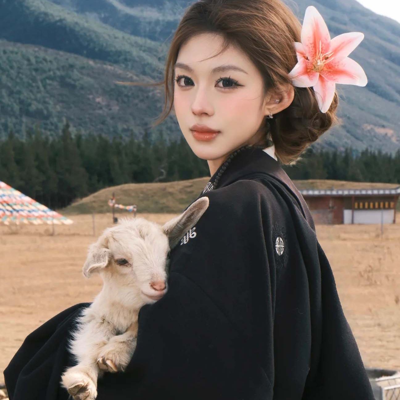 氛围感拍照头饰粉色百合花发夹侧边夹发卡子头饰摄影写真配饰头花,饰品/流行首饰/时尚饰品新,发饰,淘宝优惠券,粉丝福利购,淘宝优惠卷