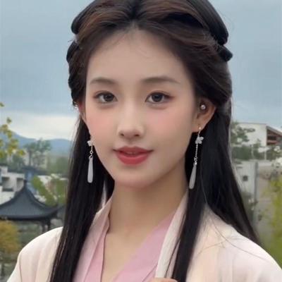 清冷感白色丁香花耳环新中式国风