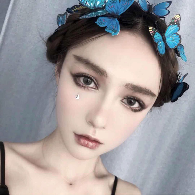 创意仿真bjd娃娃网红发夹