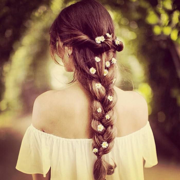 森女系唯美发饰小清新雏菊花朵一字夹边夹发夹头饰 编发配饰发卡