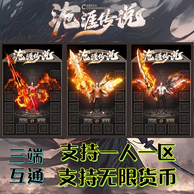 沧涯神器单职业无限货币一人一区