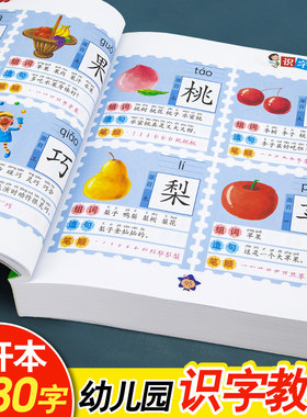 幼儿园识字启蒙看图认字教材