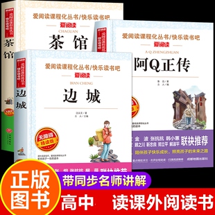 全套3册 边城沈从文正版 阿q正传鲁迅原著 茶馆老舍全集 高中必读课外阅读书籍 高中生课外书语文书目文学名著 天地出版社