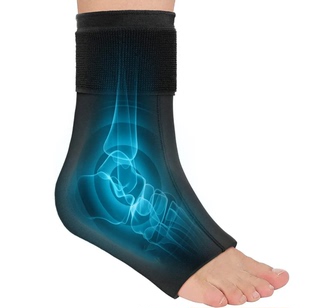 wrap冷热敷 亚马逊新款 ankle ice 弹性冰敷脚踝 固体凝胶护脚踝袜