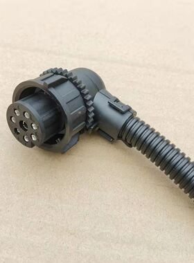 纯紫铜德龙后尾灯插头X3000新M3000侧插头F3000 2000尾灯接头大灯