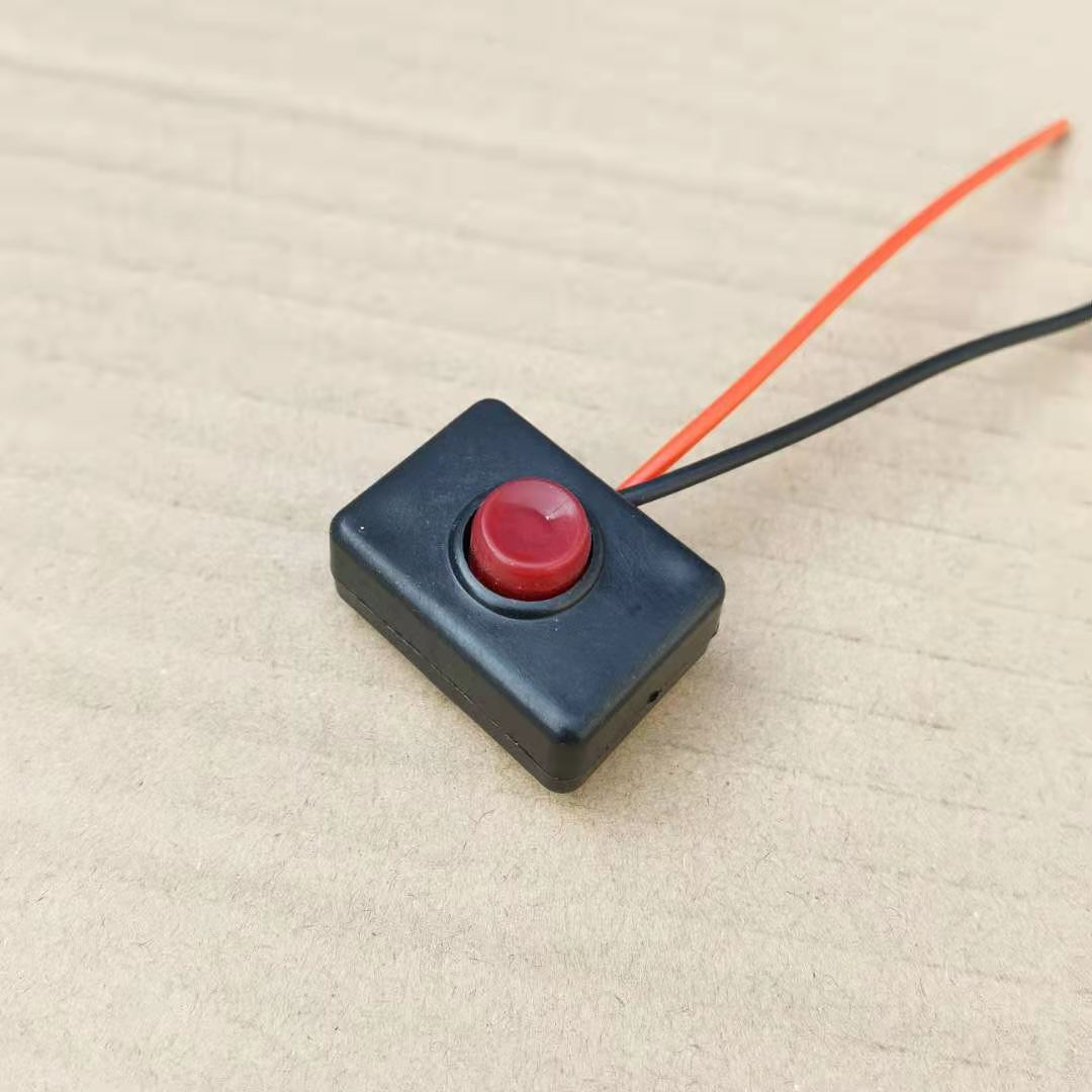 一点红按钮小开关喇叭开关改装开关车灯开关翘板日行灯车用12V24V