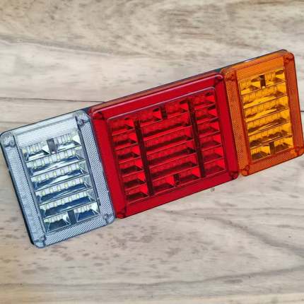 防砸电子140-2后尾灯高亮LED货车轻卡刹车转向倒车灯总成24v防水