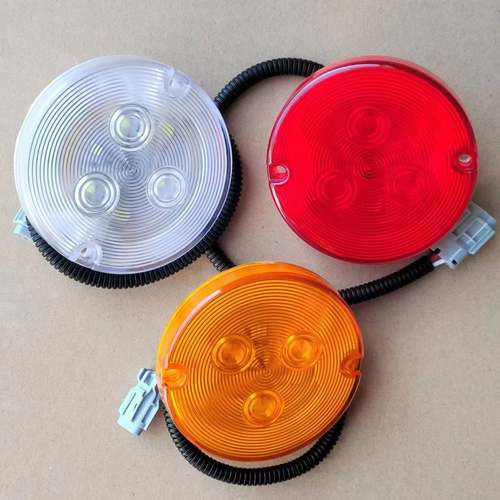 临工宽体LED尾灯红黄白小圆单灯
