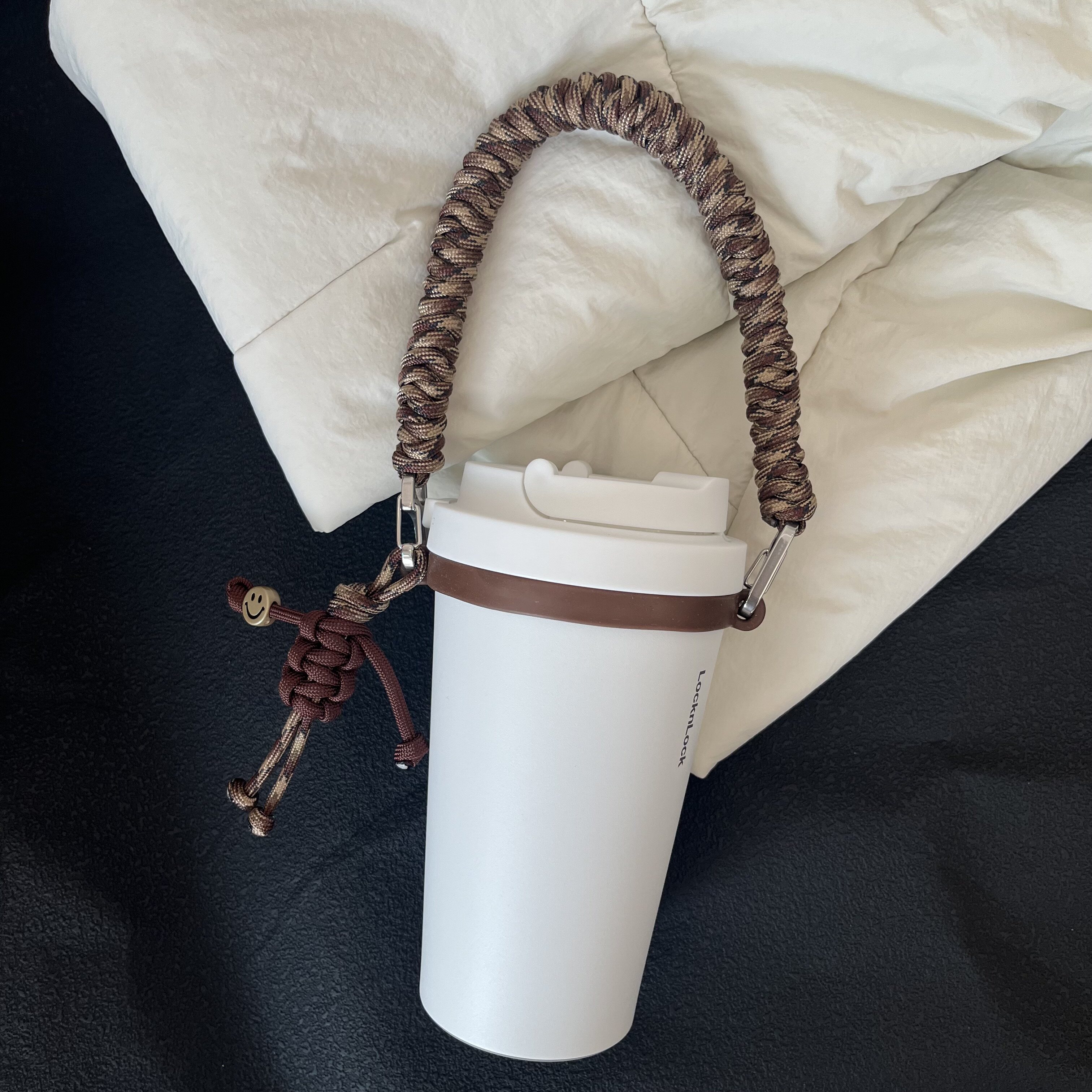 水杯保温杯咖啡杯水壶挂绳杯套硅胶圈带子手提杯带适用Stanley等