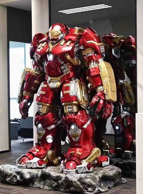 TTA 1/2 mk44 反浩克 雕像 复仇者联盟 钢铁侠发光家居收藏摆件