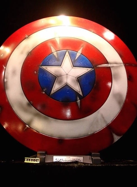 Kingarts KA 美队队长经典原色1:1战损盾牌挂墙/台座正版会场限定