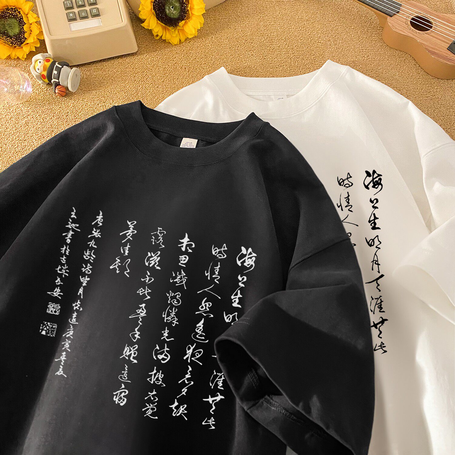 2025夏季新款纯棉短袖T恤潮流  星座301D-1-CM3150-P28图片