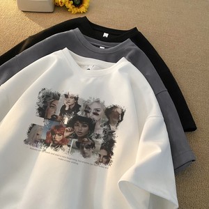 2025夏季新款麂皮绒短袖T恤潮流星座301D-1-JX0080-P28,穿搭时尚杂志男图片