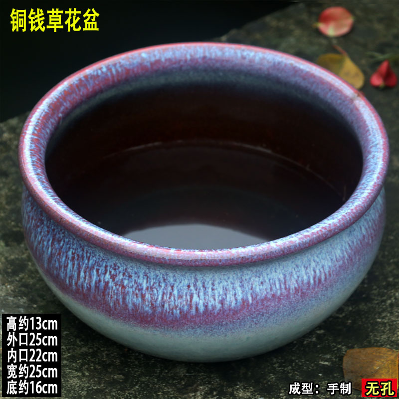 宜兴无釉透气大口径花盆陶瓷粗陶罐多肉仙人掌盆景盆复古陶土盆大